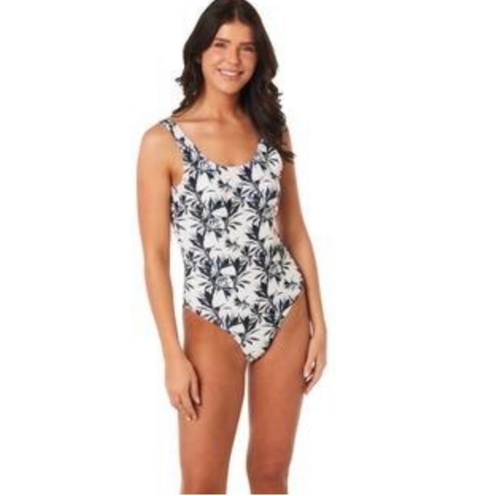 Nicole Miller Swimsuit with Scoop Back Moonless Night Print
